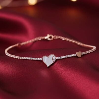 Heart Shaped Crystal Bracelet