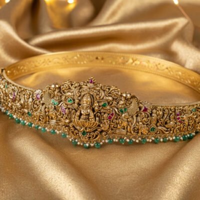 Antique Temple Lakshmi Vaddanam (Hipbelt)