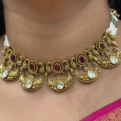 Kundan Necklace with Earrings