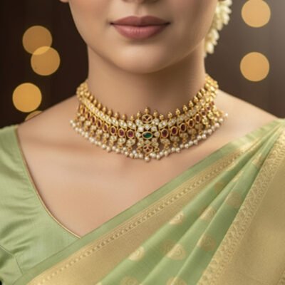 Antique Temple-Inspired Choker Set