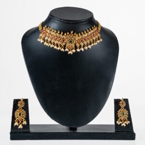 K1009 Antique Temple-Inspired Choker Set