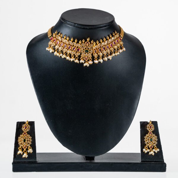 K1009 Antique Temple-Inspired Choker Set