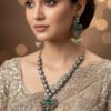 Regal Emerald & Polki/Kundan Necklace Set