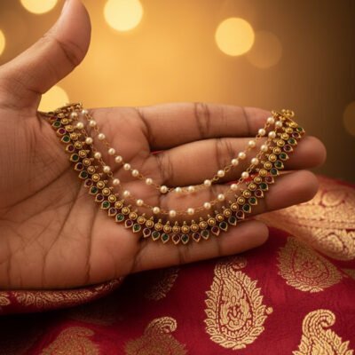 Traditional Gold-Plated Kemp Ear Maati