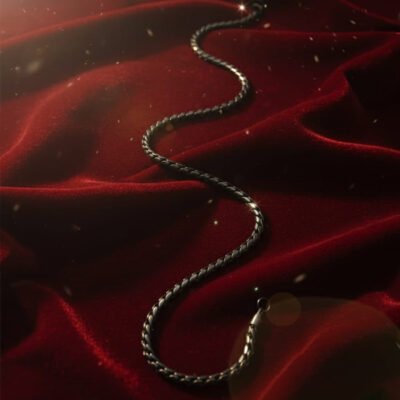 Polished Gold-Tone Minimalist Curb Link Chain Necklace