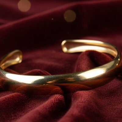 The Sculpted Sands Matte Gold Cuff